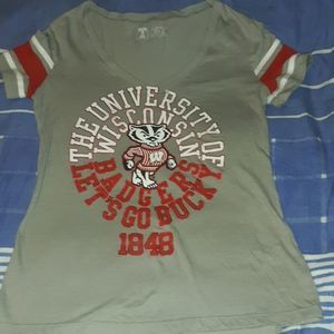University of Wisconsin Badgers Bucky T-Shirt‎ Sm